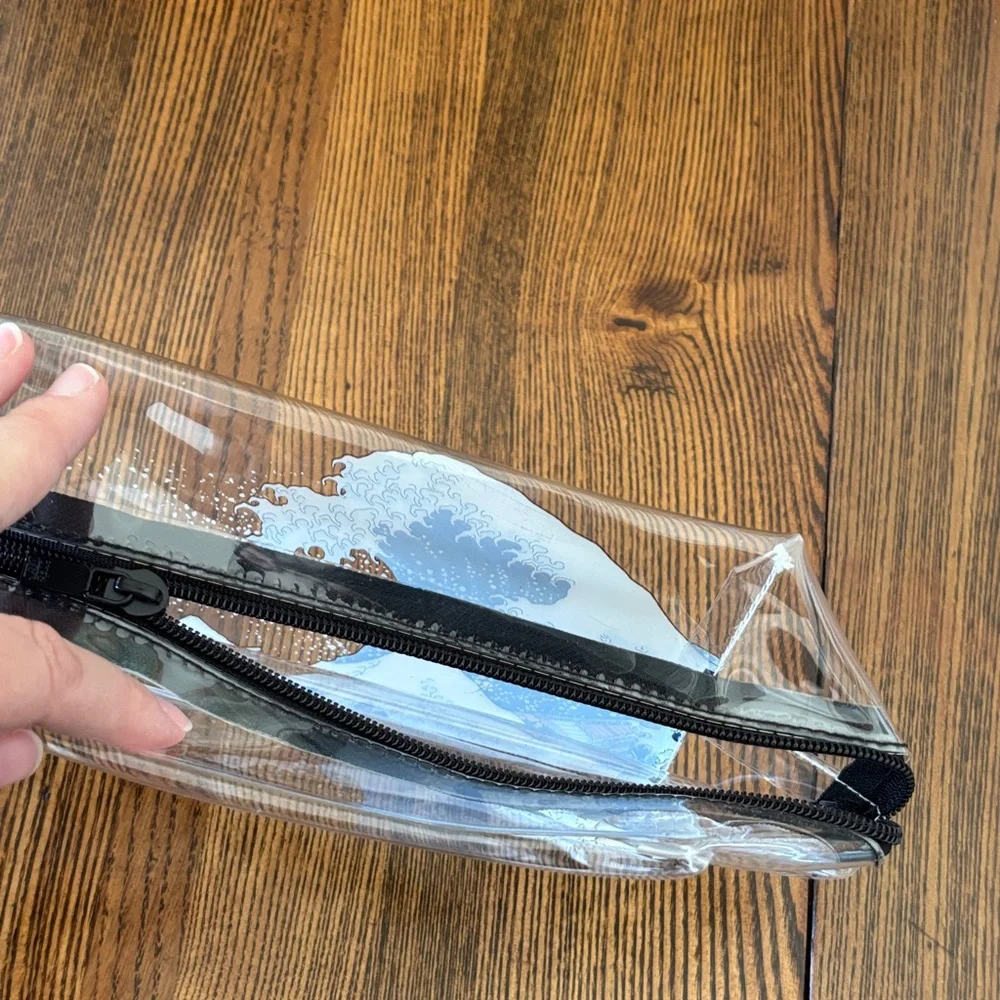 Hokusai Great Wave Clear Makeup Travel Kit